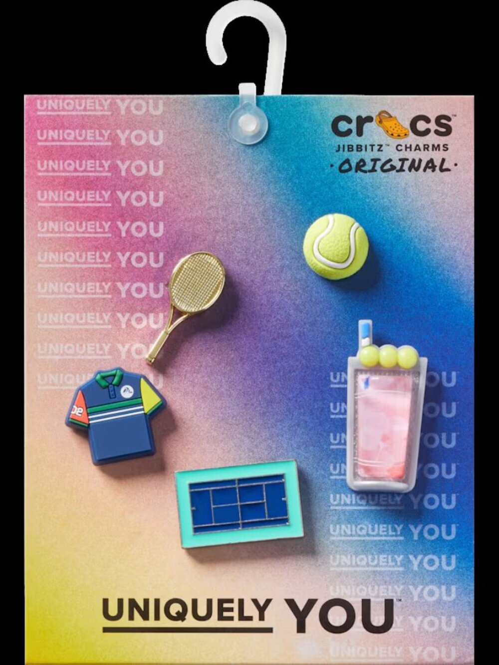 Crocs Day at the Tennis Court 5 Pack Jibbitz Charms NIP!